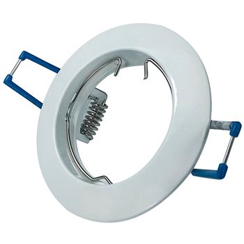 Empotrable Circular Fijo Zamak Blanco