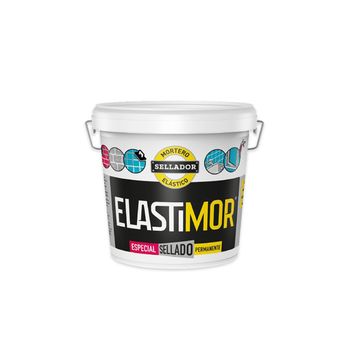 Mortero Sellador Elastimor, Cemento Express, Impermeable, Cubo 6 Kg Gris Cemento