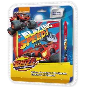 Set Libreta Y Bolígrafo Blaze And The Monster Machines