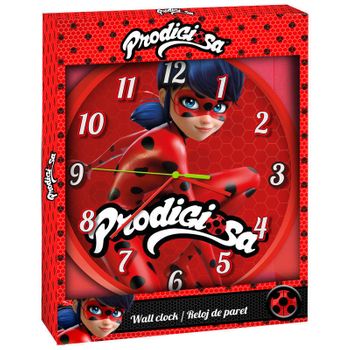 Reloj Pared Prodigiosa Ladybug