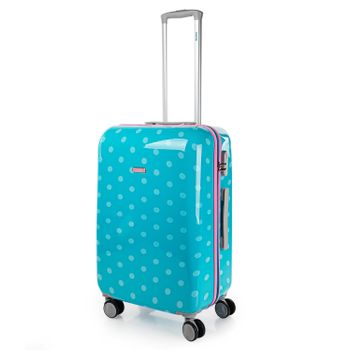 Maleta De Viaje Grande Policarbonato Trolley 60cm Candado Integrado 66460 Turquesa