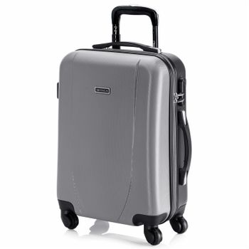 Maleta Cabina Abs Rígida Trolley De Viaje 4 Ruedas Para Vuelos Low Cost 71150 Plata