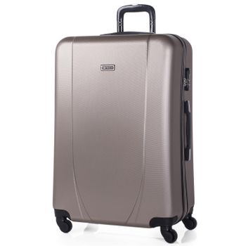 Maleta De Viaje Grande Abs Texturizado Trolley 70cm Xl 71170 Champagne