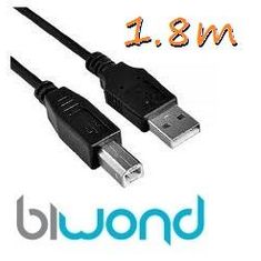 Cable Usb 2.0 Impresora 1.8m Biwond