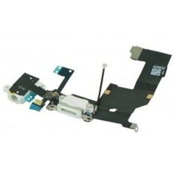 Conector Blanco Carga + Audio Flex Iphone 5