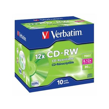 Cd-rw 4x Verbatim Caja Jewel 10 Unds