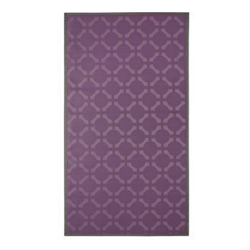 Alfombra Vinílica Deblon Basic, Alfombra De Pvc Antideslizante Y Resistente Geom Morado, 120 X 180 Cm