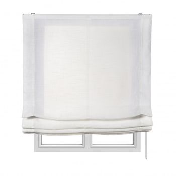 Estor Plegable Sin Varillas, Estor Paqueto Traslúcido Para Ventanas Y Puertas Blanco, 45 X 175 Cm