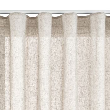 Cortina Cinta Beige Cortinas Salon  Tanslucida 200 X 300