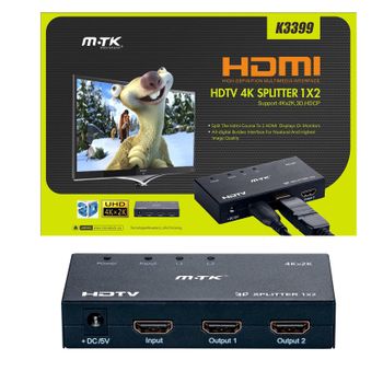 Cable Hdmi Splitter 3 Puertos (1 Entrada Y 2 Salidas) K3399