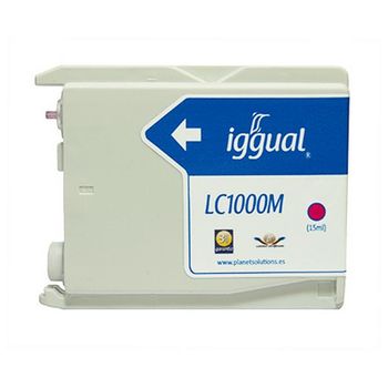 Cartucho De Tinta Reciclada Iggual Brother Lc1000m Magena