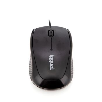 Raton Optico USB con Cable Mouse Gaming Ergonomico para Ordenador Rombos  Negros