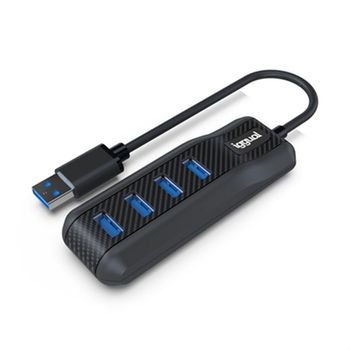 Hub Usb 4 Puertos Iggual Carbon