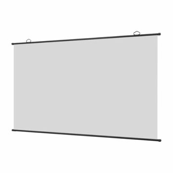 Homcom Pantalla De Proyector Manual 100 Pulgadas Formato 16:9 221x124 Cm  Blanco