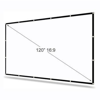 Pantalla Para Proyector 84 Pulgadas Colgar Pared Techo