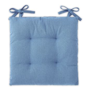 Cojines Decorativo ​algodón De Asiento 40x40x5cm Pack De 2unds Color Azul Navy