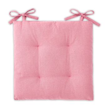 Cojines Decorativo ​algodón De Asiento 40x40x5cm Pack De 2unds Color Rosado