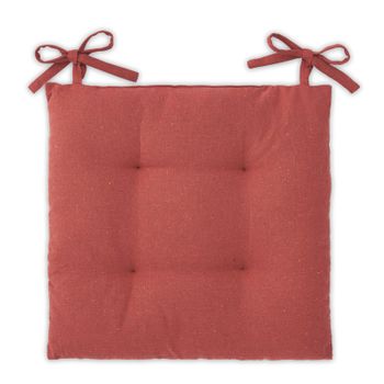 Cojines Decorativo ​algodón De Asiento 40x40x5cm Pack De 2unds Color Rojo Vintage