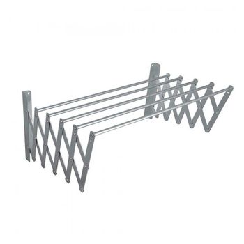 Tendedero De Pared Toallero, Ropa, Toallas, Extensible Plegable En Aluminio 100cm