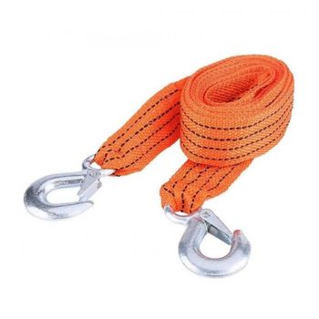 Cable De Arrastre Cinta De Remolque 2" X 4mts Con Gancho Sujeción Para Coche