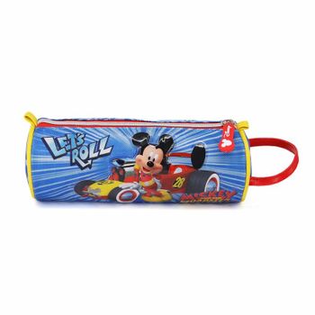 Mickey Mouse Racers-estuche Portatodo Cilíndrico, Azul