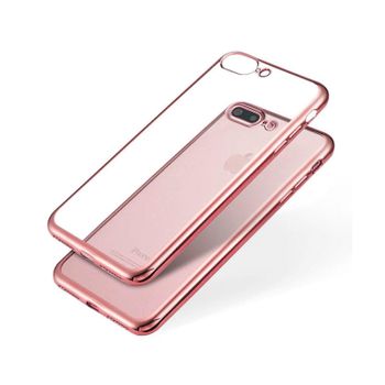 Jc Carcasa Transparente Con Borde Rosa Apple Iphone 7/8