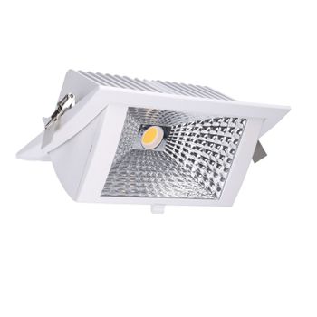 Leds·c4 Downlight Out Square 40,9w 3000k Cri 80 93,1º Blanco Ip20 3276lm