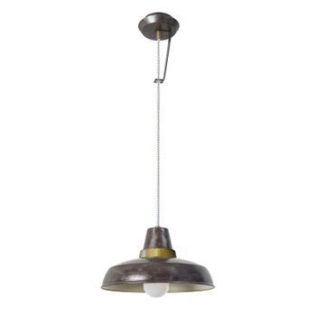 Leds·c4 Lámpara Colgante Vintage E27 60w Ámbar Dorado 422lm