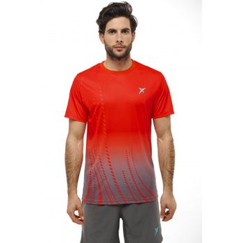 Camiseta De Deporte Naos Rojo Unisex Drop Shot