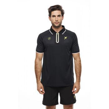 Polo Drop Shot Rayco Hombre Negro