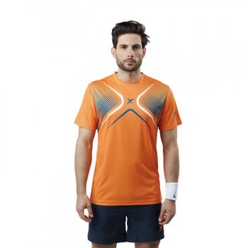 Camiseta De Padel Drop Shot Dorama Naranja