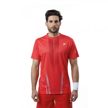 Camiseta De Padel Drop Shot Dailos Rojo