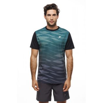 Camiseta Drop Shot Artemis Print Hombre Verde Oscuro