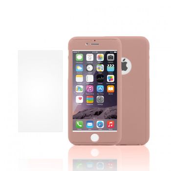 Funda De Protección 360 Con Cristal Templado Para Iphone 6 Rose Gold