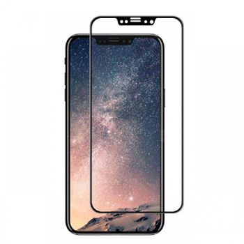 Lámina De Cristal Templado Para Iphone X Negra        