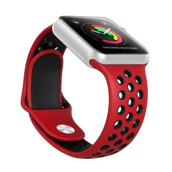 Correa Deportiva Para Iwatch 42/44 Mm Roja