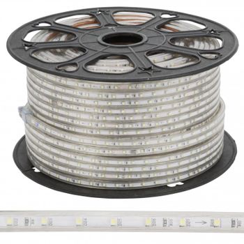 Tira De 60 Leds/m 480w 24.000lm Smd3528 220vac Ip65 X100m 40.000h [gr2203528/60/100mr]-rojo