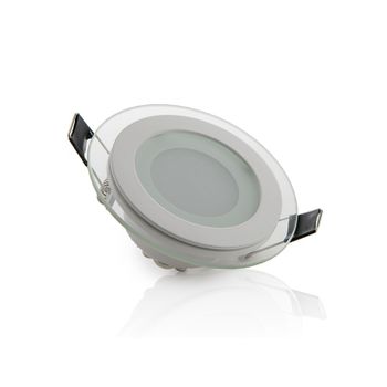 Foco Downlight Led 6w  421lm 3000ºk Circular Cristal Ø95mm 40.000h [gr-mb01-6w-ww]