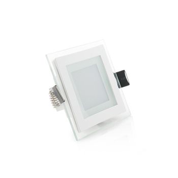 Foco Downlight Led 6w 450lm 6000ºk Cuadrado   Cristal 40.000h [gr-mb02-6w-cw]