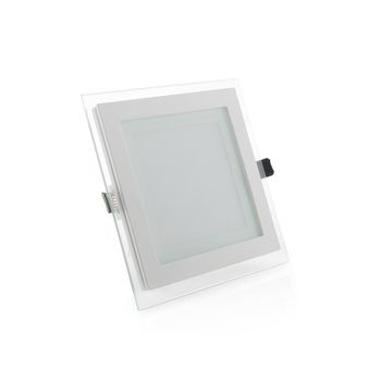 Foco Downlight Led 12w  842lm 3000ºk Cuadrado Cristal 40.000h [gr-mb02-12w-ww]