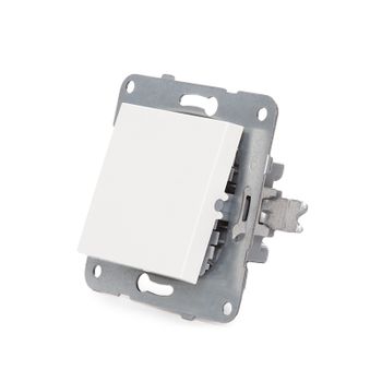 Interruptor Panasonic Karre 10a 250v/bastidor Metálico Con Garras/tecla Blanca