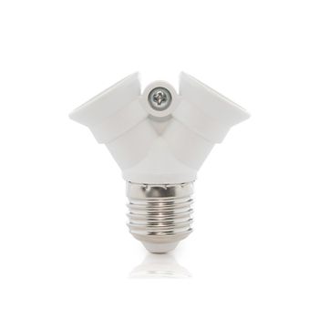 Adaptador Casquillo E27 a GU10 Blanco 7hSevenOn Elec