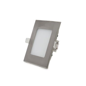 Placa Led 6w 480lm 6000ºk Cuadrada Niquel Satinado 50.000h [gl-cl-s6n-cw]