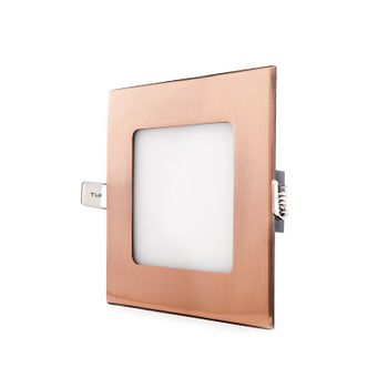 Placa Led 6w 449lm  3000ºk Cuadrada Bronce 50.000h [gl-cl-s6n-b-ww]