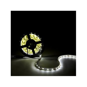 Tira De 300 Leds 80w 4.400lm Cri85 6000ºk Smd5630 12vdc X5m 40.000h [ca-pl219009-cw]-blanco Frío