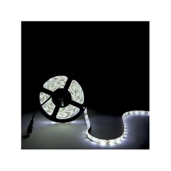 Tira De 300 Leds 80w 4.400lm Cri85 6000ºk Smd5630 12vdc X5m 40.000h [ca-pl219010-cw]-blanco Frío