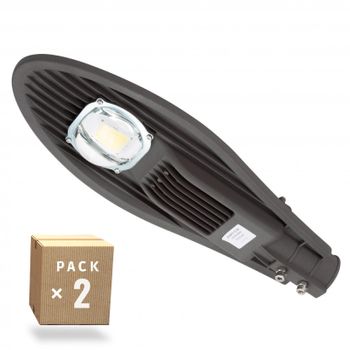 Pack 2 Farolas Led 50w 4043lm 3000ºk 50.000h [ne-dy-stn50w-ww-pk2-ap]