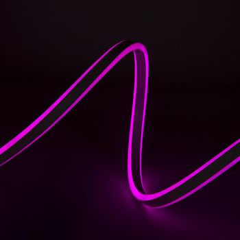 Manguera Led "neon Flex" 12w Emisión Lateral Doble 220-230vac 12w/m X1m 40.000h [wm-smd2835-nfd-120-p]-rosado