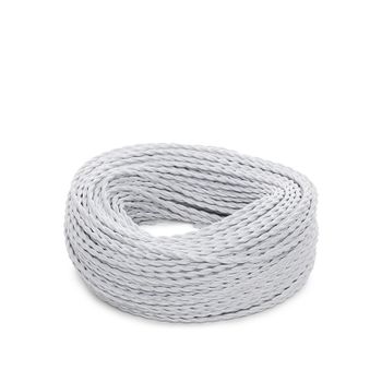 Cable Trenzado 2x0,75 X 1m  [skd-ct275-white]