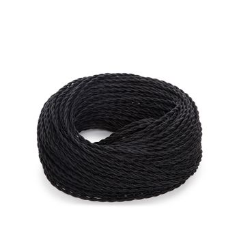 Cable Trenzado 2x0,75 X 1m  [skd-ct275-black]